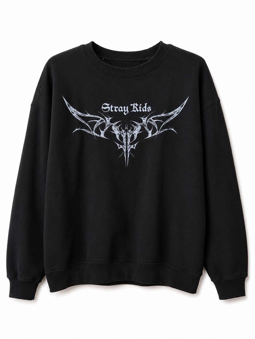 Official Stray Kids DominATE Tour Black Graphic Crewneck Sweater
